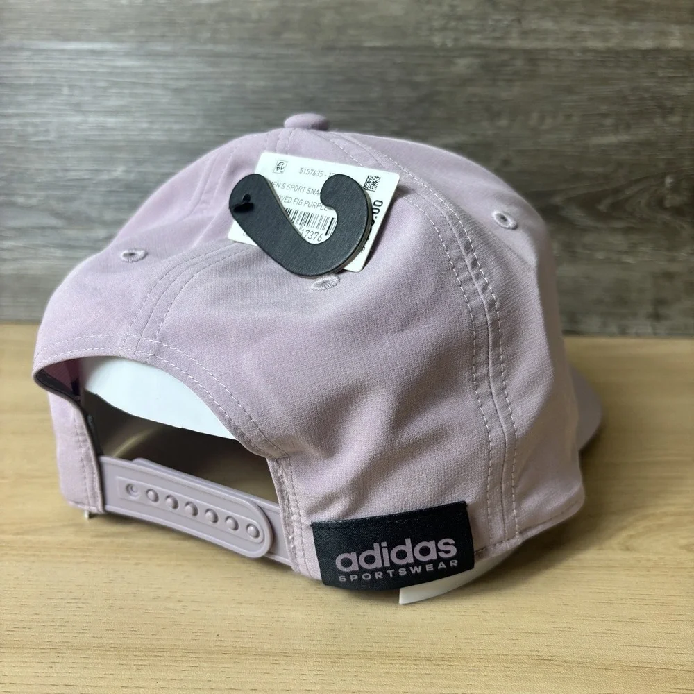 Adidas Hat Cap Snap Back Fig Purple Performance Gym AEROREADY UPF 50 NWT